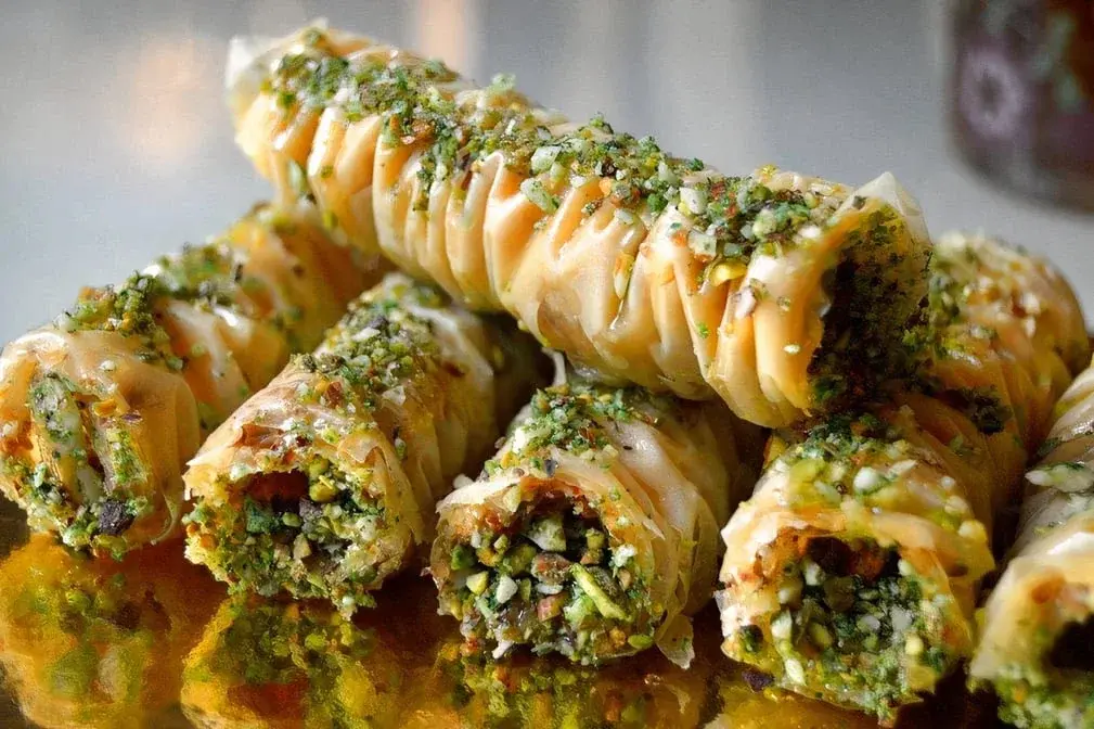 Pistachio Baklava Rolls Dessert in Edmonton, AB