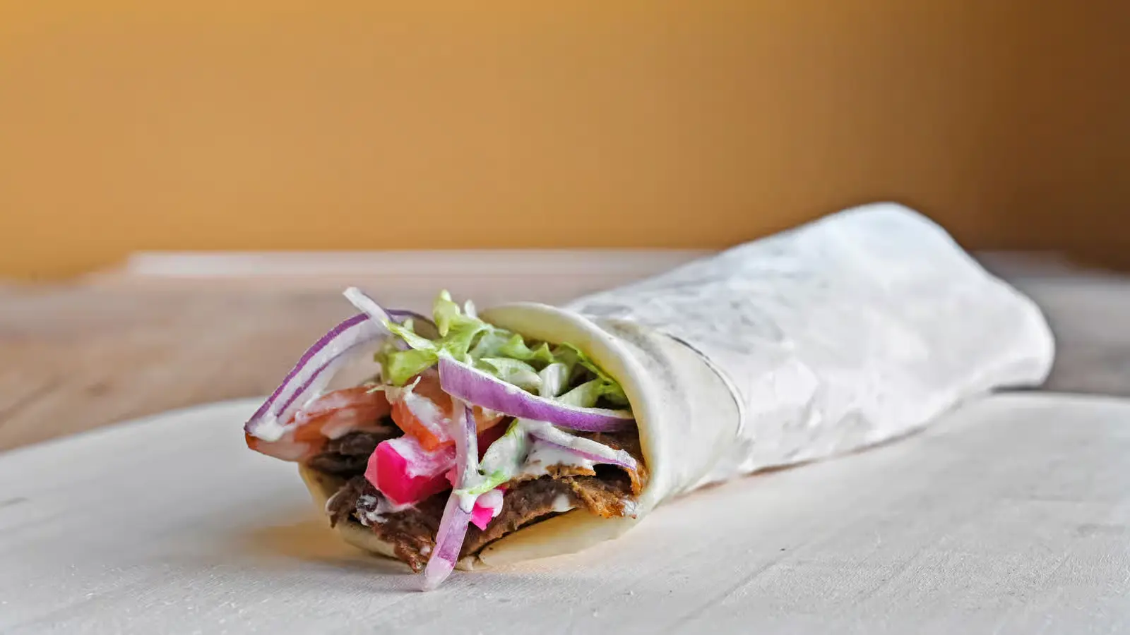 Regular Beef Donair at Pizza Talks & Donair in Edmonton